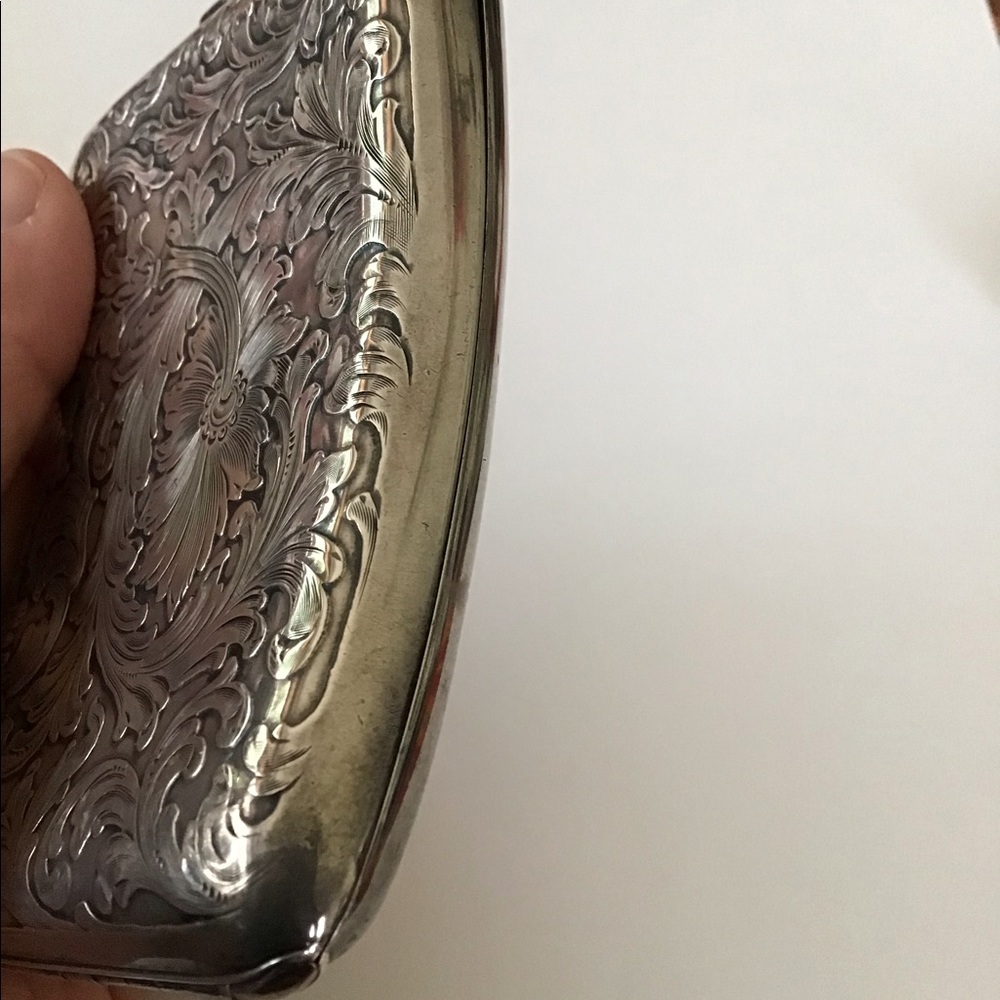 Unger Bros Antique Sterling Cigarette Case Lions - Picture 9 of 16